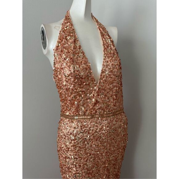 MAC DUGGAL SLEEVELESS HALTER NECK GOWN - Picture 8 of 10